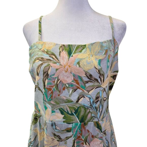 NWT Show Me Your MuMu Floral Lauren Tie Mini Dress Size Large - Picture 6 of 10